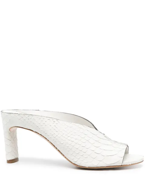 Del Carlo 85mm Tenerife leather mules Neutrals 11725