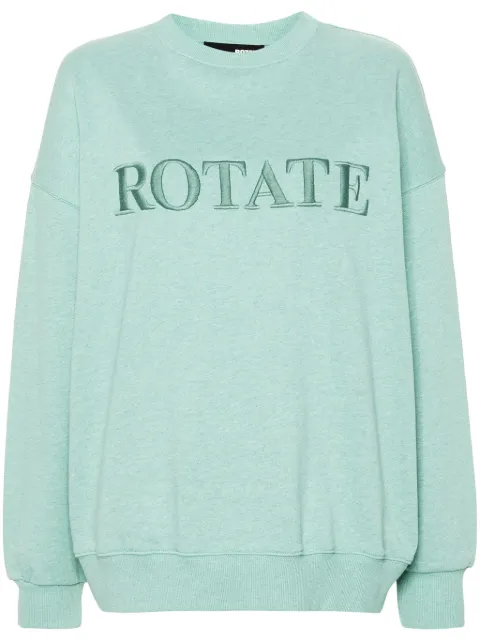 ROTATE BIRGER CHRISTENSEN logo-embroidered sweatshirt Green 1125031176
