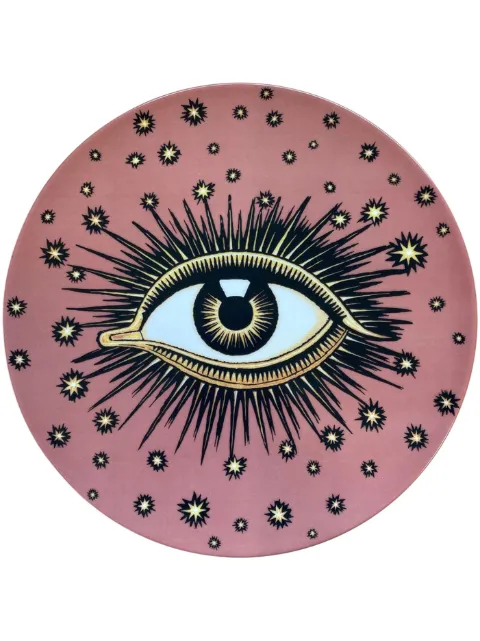 Les-Ottomans Eye porcelain dinner plate (27cm) Pink EYEP02