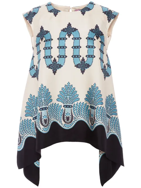 La DoubleJ San Carlo silk top White TOP0092SIL001SCI03WH04