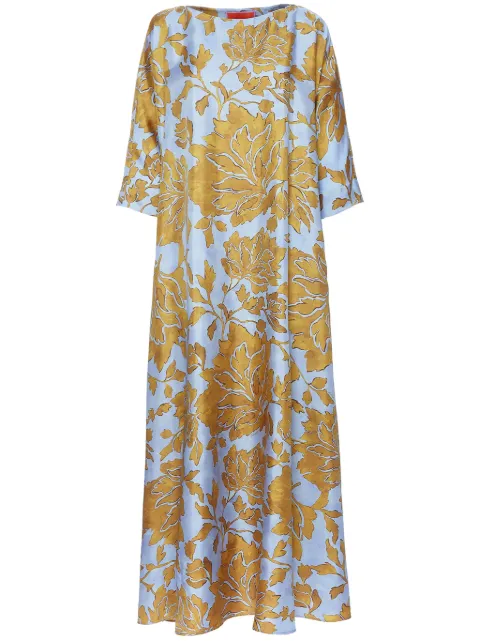 La DoubleJ Muumuu kaftan dress Yellow DRE0370SIL001TAN01BU01