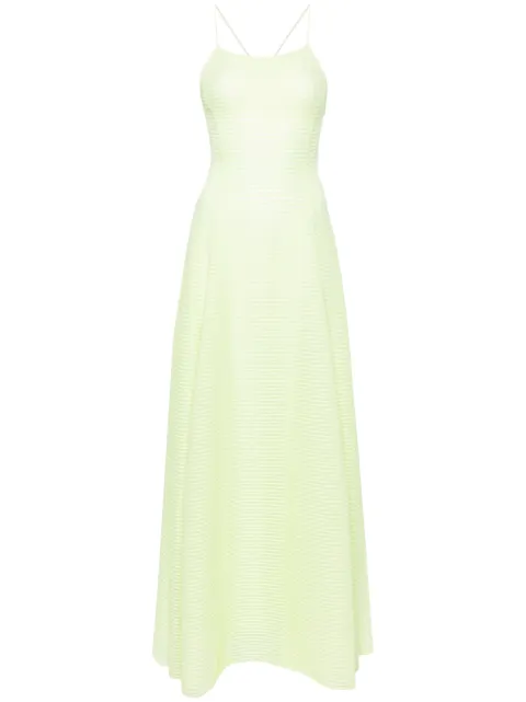 Emporio Armani ribbed maxi dress Green 3D2A7J2JJHZ