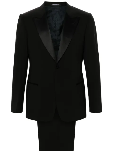 Emporio Armani single-breasted suit Black E31VB701506