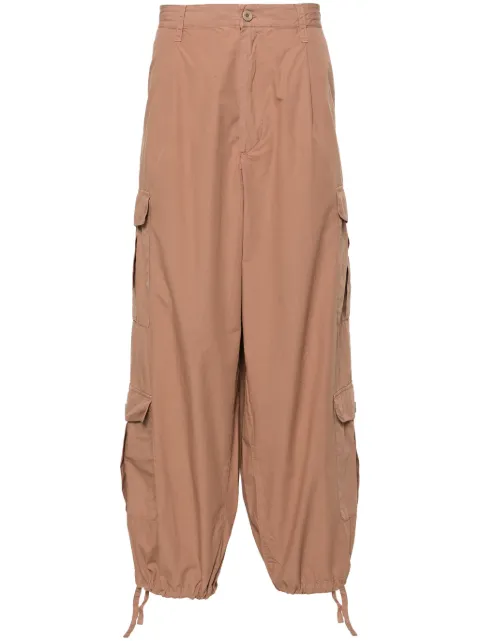 Emporio Armani straight-leg cotton cargo trousers Brown 3D1P9C1K2RZ