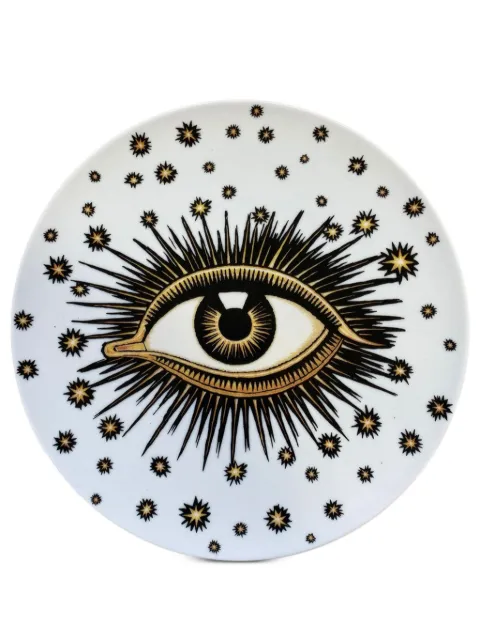 Les-Ottomans Eye porcelain dinner plate (27cm) White EYEP03
