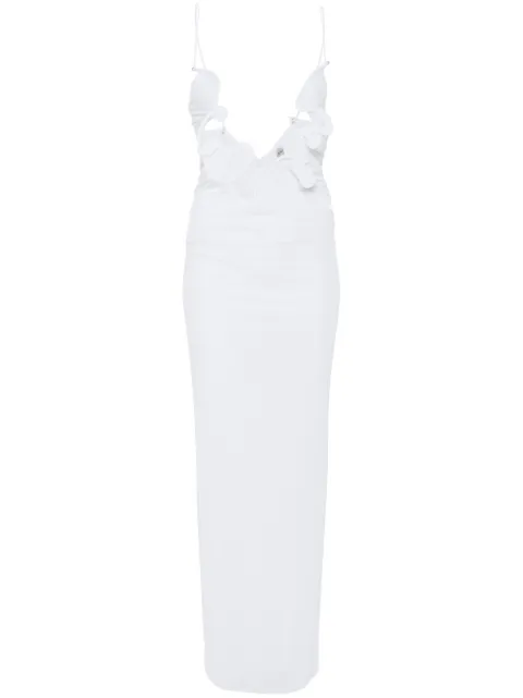 Christopher Esber Moulded Venus maxi dress White 22043012