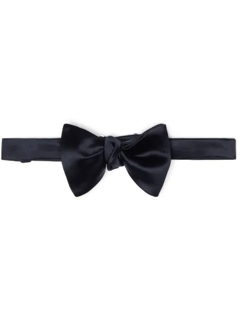 Brunello Cucinelli logo-patch bow tie Blue MR813S008C018
