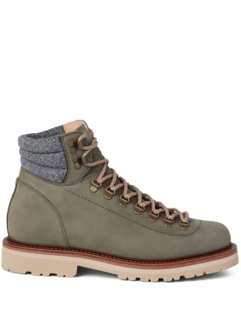 Brunello Cucinelli lace-up hiking boots Green MZUDRES890CJP40