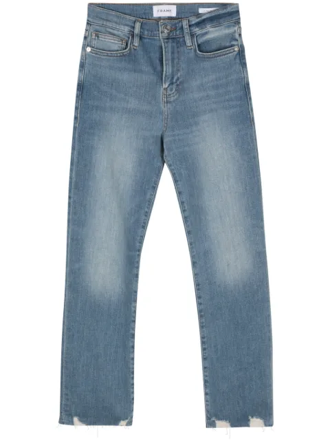 FRAME high-rise straight-leg jeans Blue LHSTRF793