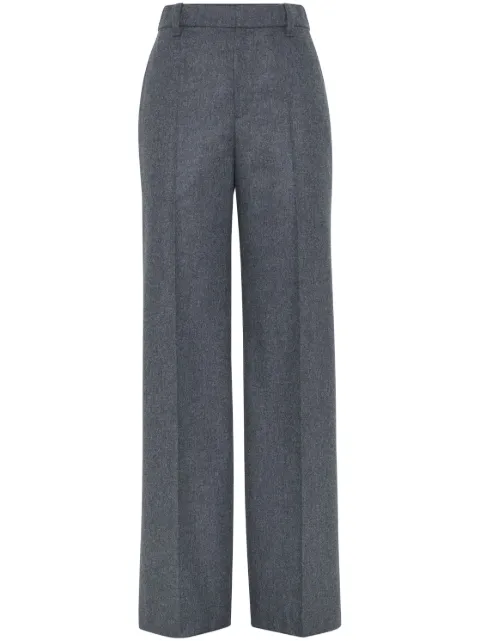 Brunello Cucinelli wide-leg tailored trousers Grey MD588P8724C032