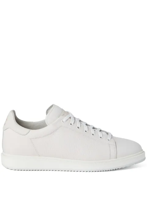 Brunello Cucinelli grained leather sneakers White MZUALGL325C6280