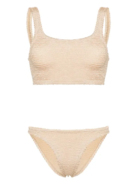 PARAMIDONNA Emily seersucker bikini Neutrals SS24ES