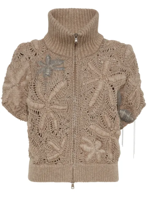 Brunello Cucinelli cashmere cardigan Brown M52617906C077