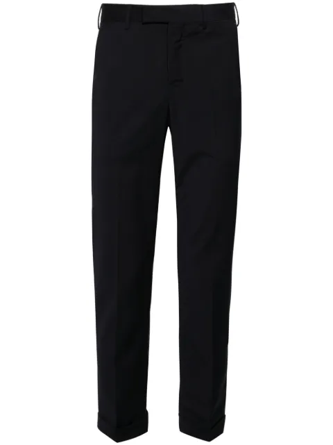 PT Torino Travel mid-rise tapered trousers Blue COASMAZ00CL1PO35
