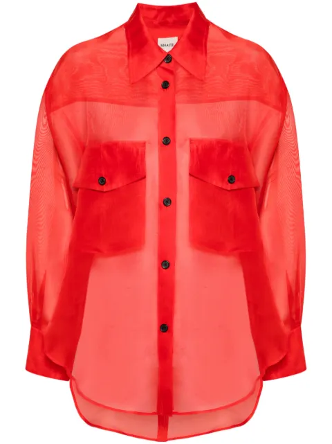 KHAITE Mahmet silk shirt Red 2322382554