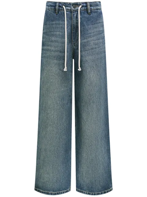 12 STOREEZ mid-rise wide-leg jeans Blue 125193