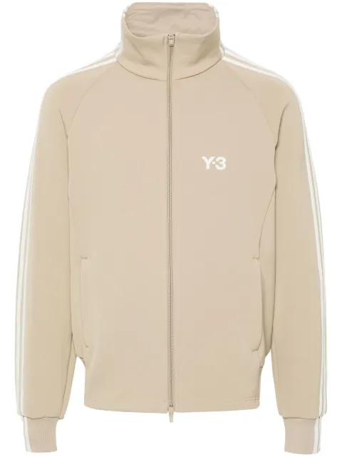 Y-3 3-Stripes logo zip-up sweatshirt Neutrals IZ3125