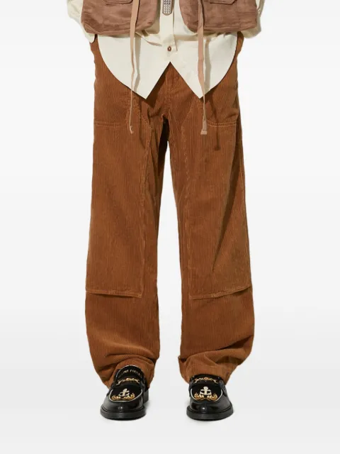 Engineered Garments corduroy panelled trousers Brown 23F1F033