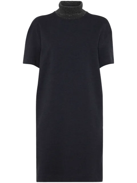 Brunello Cucinelli chain link-detail dress Black MH827AHR31C055