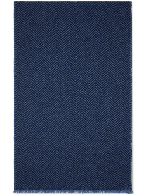 Brunello Cucinelli cashmere scarf Blue MSC685AGC9077