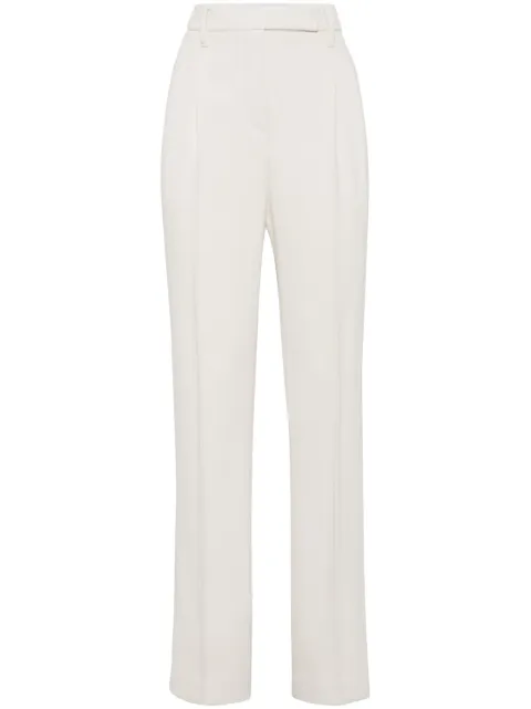 Brunello Cucinelli high-waisted tailored trousers White MB117P8667C1177