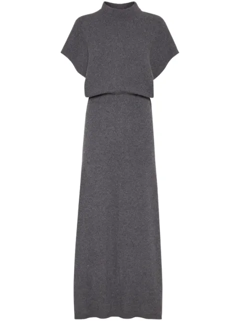 Brunello Cucinelli cashmere dress Grey M12192A84C079