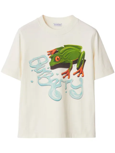 Burberry graphic-print cotton T-shirt White 8090640