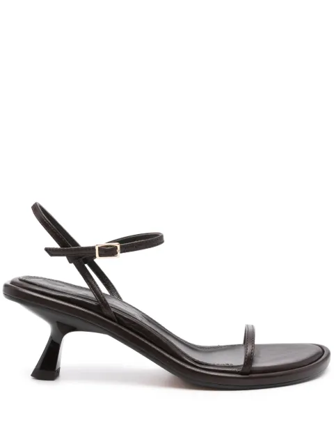 Souliers Martinez 55mm Ivone leather sandals Brown IVONE