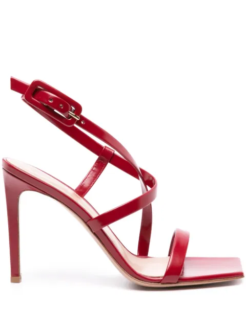 Gianvito Rossi Lindsay 95mm leather sandals Red G3235395RICTOK