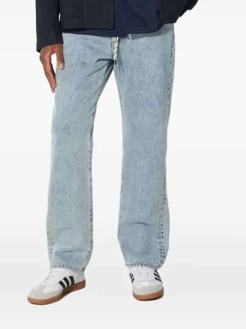 Aries embroidered-logo jeans Blue SUAR30111