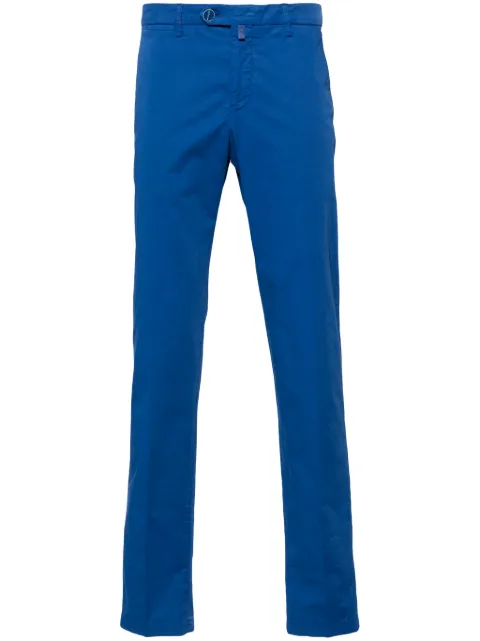 Kiton mid-rise chinos Blue UFPP79K0600D