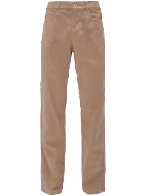 JW Anderson straight leg mid-rise cotton trousers Neutrals TR0370PG1578046