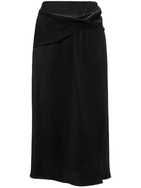 JW Anderson draped midi skirt Black SK0173PG1601999