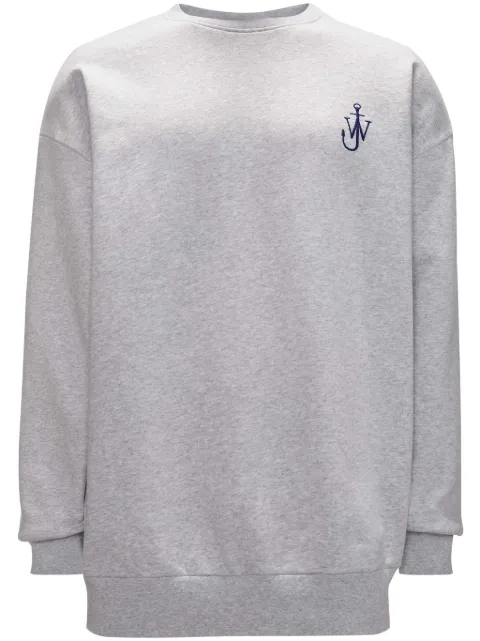 JW Anderson Anchor-logo organic cotton sweatshirt Grey JW0209PG1386905
