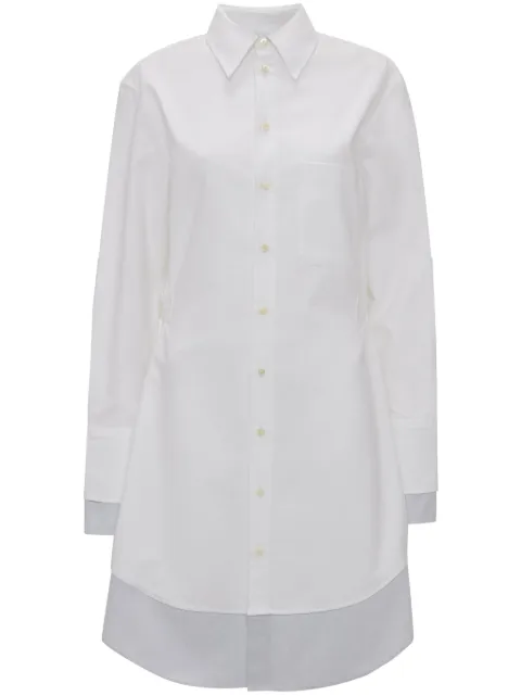JW Anderson long-sleeve short shirtdress White DR0452PG1140001