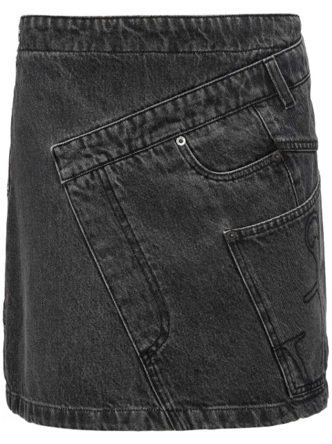 JW Anderson twisted denim mini skirt Grey DK0020PG1195929