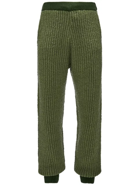 JW Anderson wool blend knitted trousers Green KW1210YN0356595