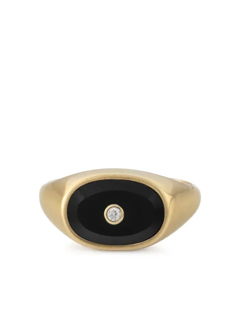 Pascale Monvoisin 9kt yellow gold Orso onyx and diamond ring Yellow BAORSCHONY