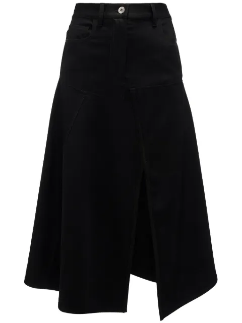 JW Anderson hanky-hem asymmetric skirt Black SK0175PG0011999