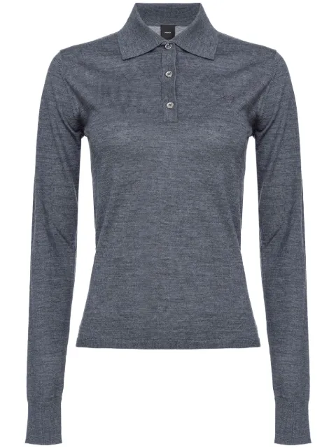 PINKO Liquoroso polo top Grey 103940A229