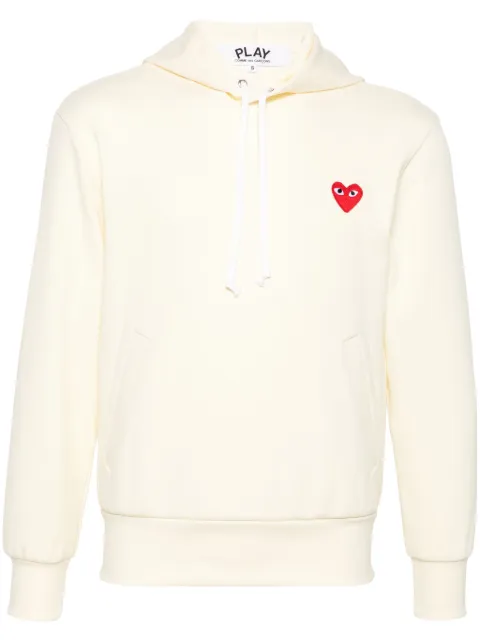 Comme Des Garçons Play heart-emblem hoodie Yellow P1T174