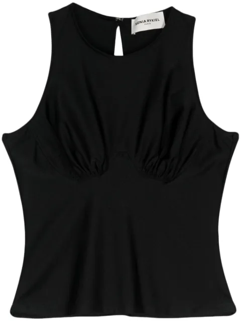 Sonia Rykiel bustier-detail open-back tank top Black T057NY01