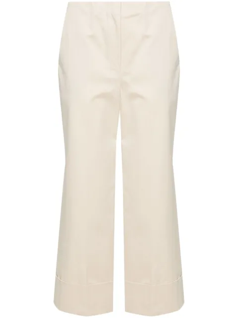 Theory mid-rise cropped trousers Neutrals O0304204