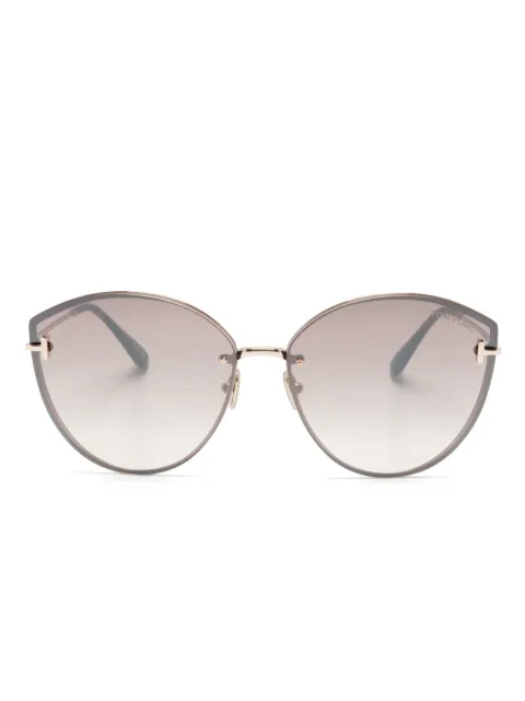 TOM FORD Eyewear Evangeline oversize-frame sunglasses Gold FT1106
