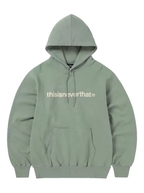 This Is Never That T-logo hoodie Green TN240TSWHO01
