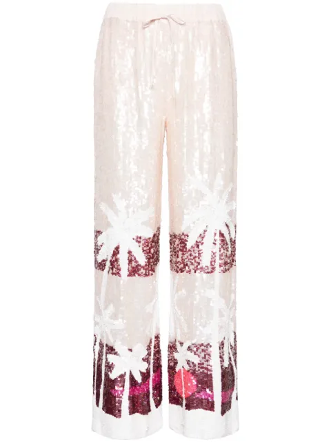 P.A.R.O.S.H. sequinned straight-leg trousers Pink D230565GUST24