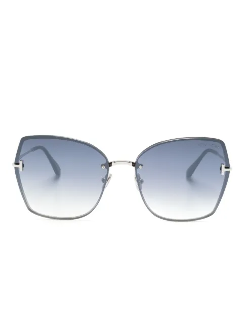 TOM FORD Eyewear Nickie butterfly-frame sunglasses Grey FT1107