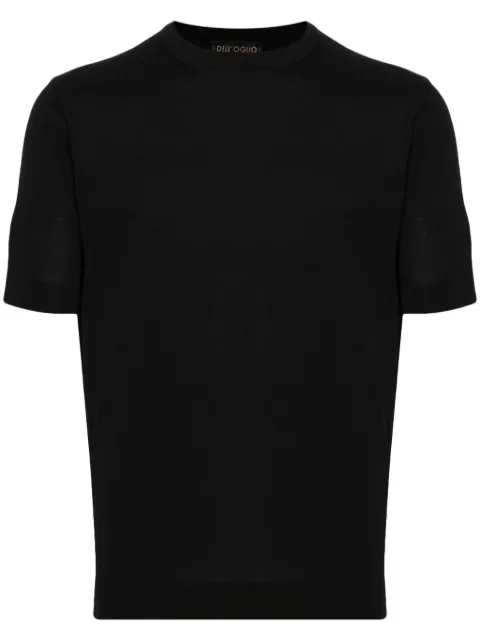 Dell'oglio crew-neck cotton T-shirt Black TS0MCCR14R