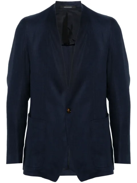 Tagliatore single-breasted linen blazer Blue GCLARENCE340021U