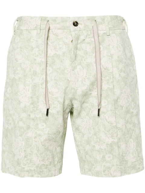 Dell'oglio floral-print cotton bermuda shorts Green ANCORAL3510